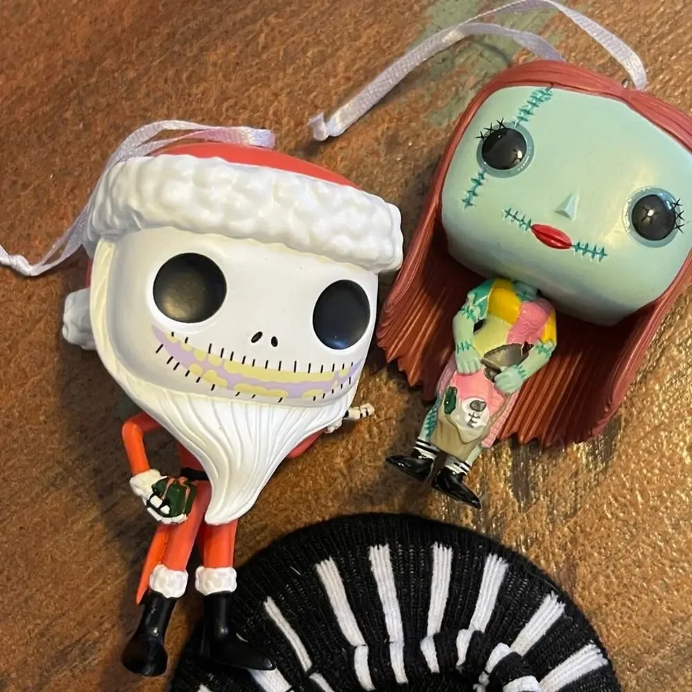 Disney Nightmare Before Christmas Sally & Jack Decoration LOT NWT